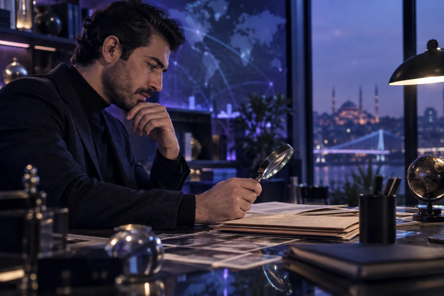 Araştırma ölçütlerini inceleyen kadın