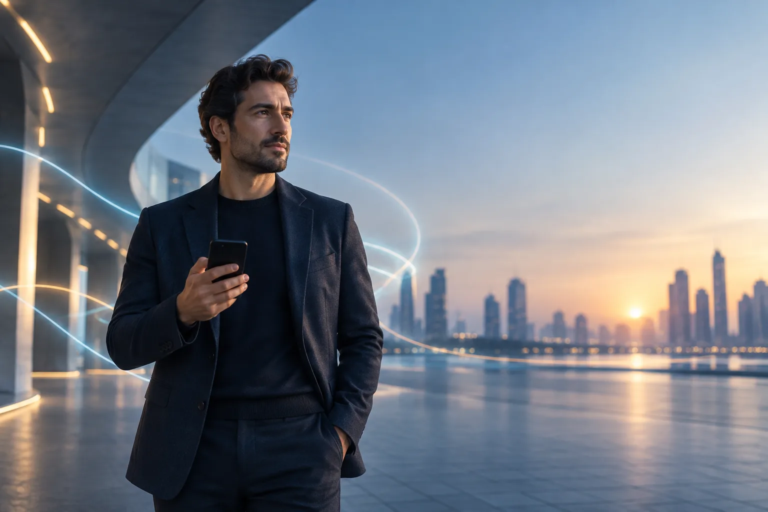 Telefon üzerinden mobil erişimi inceleyen kullanıcı