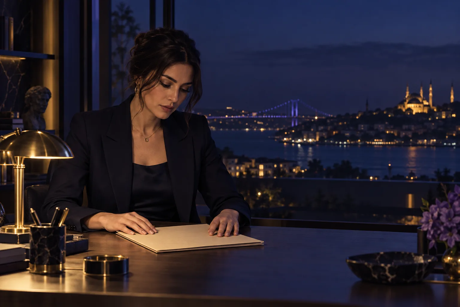 Dosya ve kaynakları değerlendiren araştırmacı
